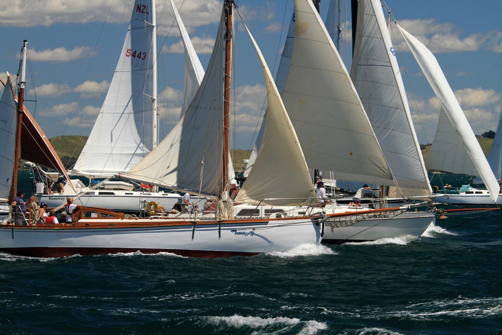 Spray Of GT Yarnmouth nearest -  Tall Ships and Classics regatta in the Bay of Islands © Steve Western www.kingfishercharters.co.nz